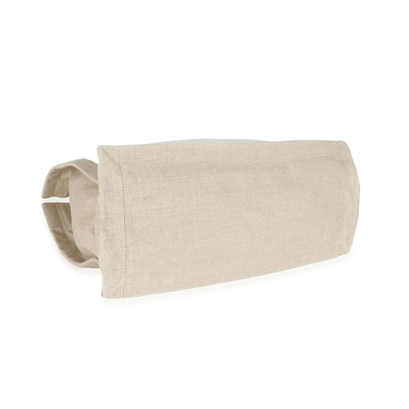 Saint Laurent Beige Canvas Linen Small Rive Gauche Tote - Picture 7 of 13